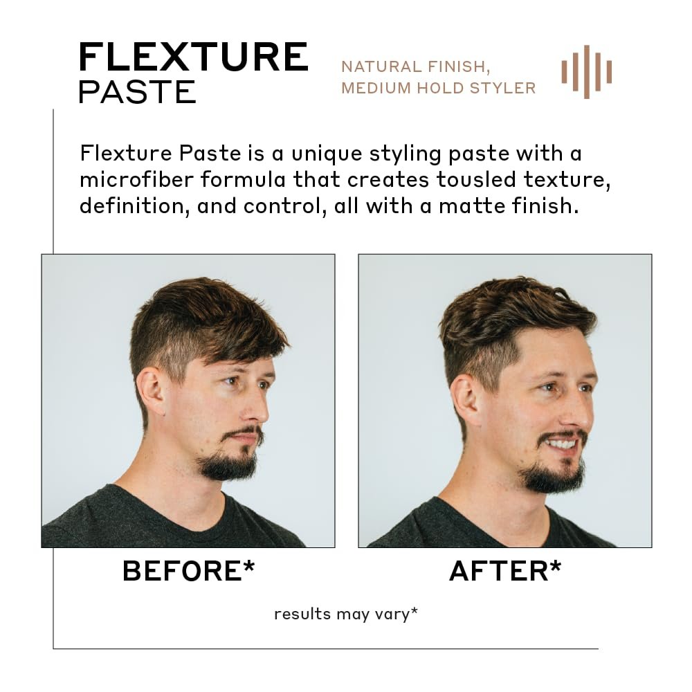 ZENAGEN Flexture Paste | Matte Finish, Medium Hold Styler, Microfiber Formula with Geranium Extract + Aloe Leaf Juice, Vegan, Plant-Based, All Hair Types, 2 oz Avelisse