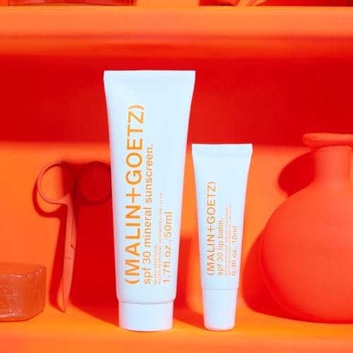MALIN+GOETZ SPF 30 Mineral Sunscreen – Face & Body Broad Spectrum Protection with Zinc Oxide & Titanium Dioxide, Hydrating, Reef-Safe, Vegan, Cruelty-Free (1.7 Fl Oz) Avelisse