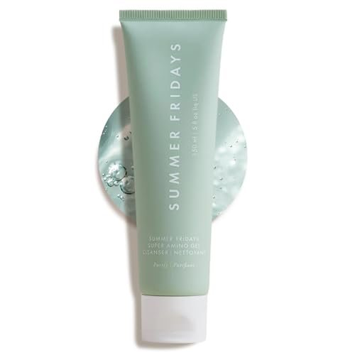 Summer Fridays Super Amino Gel Facial Cleanser – Gentle pH-Balanced Face Wash & Makeup Remover, Calms Irritation, Hydrates & Nourishes Skin, 5 Fl Oz Avelisse