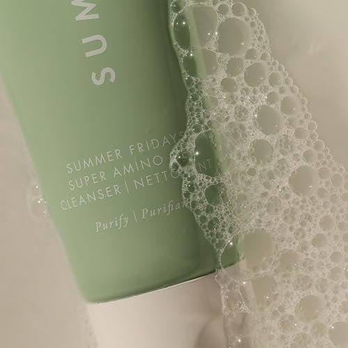 Summer Fridays Super Amino Gel Facial Cleanser – Gentle pH-Balanced Face Wash & Makeup Remover, Calms Irritation, Hydrates & Nourishes Skin, 5 Fl Oz Avelisse