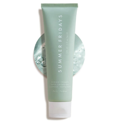 Summer Fridays Super Amino Gel Facial Cleanser – Gentle pH-Balanced Face Wash & Makeup Remover, Calms Irritation, Hydrates & Nourishes Skin, 5 Fl Oz Avelisse
