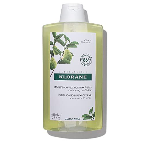 Klorane Purifying Shampoo with Citrus – Clarifying & Detoxifying Shampoo for Hair & Scalp, Removes Buildup, Sulfate-Free, 13.5 fl oz Avelisse
