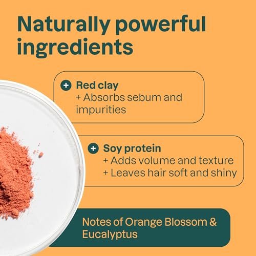 ATTITUDE Volume & Shine Shampoo Bar for Thin and Flat Hair – Natural Origin, EWG Verified, Soy Protein & Red Clay, Vegan, Orange Blossom & Eucalyptus, 4 oz Avelisse