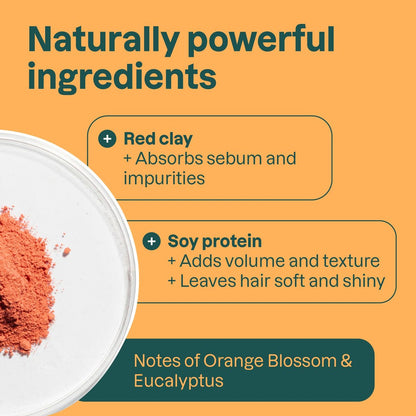 ATTITUDE Volume & Shine Shampoo Bar for Thin and Flat Hair – Natural Origin, EWG Verified, Soy Protein & Red Clay, Vegan, Orange Blossom & Eucalyptus, 4 oz Avelisse