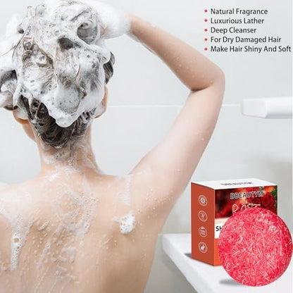 DBEAUTYM 8 Pack Shampoo Bar Gift Set - Natural Solid Shampoo for Dry, Damaged Hair with Plant Essence Oil - Promotes Healthy Growth - Travel Size Bulk Set Avelisse
