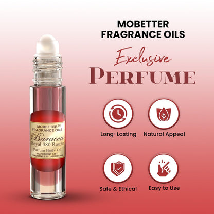 MOBETTER FRAGRANCE OILS Baracca Royal 580 Rouge 0.33 Oz Perfume Fragrance Body Oil for Unisex