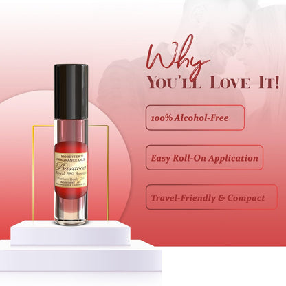 MOBETTER FRAGRANCE OILS Baracca Royal 580 Rouge 0.33 Oz Perfume Fragrance Body Oil for Unisex