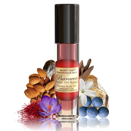 MOBETTER FRAGRANCE OILS Baracca Royal 580 Rouge 0.33 Oz Perfume Fragrance Body Oil for Unisex