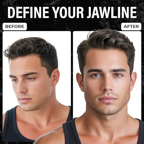 NEW VERSION Jaw Exerciser for Men and Women | 4 Resistance Levels Powerful Jaw Trainer Set | Defines Jawline & Tones the Face | Helps Reduce Double Chin Avelisse