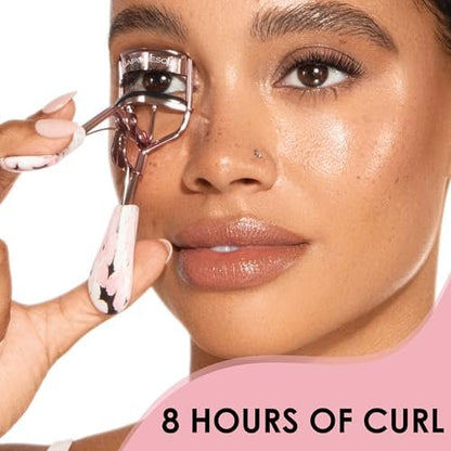JAPONESQUE Comfort Grip Eyelash Curler – Universal Fit for Natural & False Lashes, Long-Lasting Curl (Limited Edition Pink)
