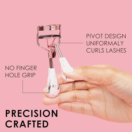 JAPONESQUE Comfort Grip Eyelash Curler – Universal Fit for Natural & False Lashes, Long-Lasting Curl (Limited Edition Pink) - görsel 12