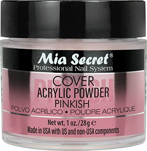Mia Secret COVER PINKISH Acrylic Powder (1oz) for Flawless Nail Extensions - görsel 2