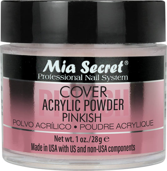 Mia Secret COVER PINKISH Acrylic Powder (1oz) for Flawless Nail Extensions