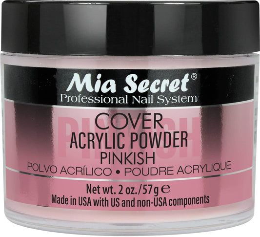 Mia Secret COVER PINKISH Acrylic Powder 2oz - High Coverage Pink Acrylic for Nail Extensions Avelisse