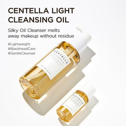 SKIN1004 Centella Travel Kit - Korean Skincare Set with Toner, Moisturizer, Serum, Cleansing Oil & Cleanser - Travel Size for Sensitive Skin Avelisse