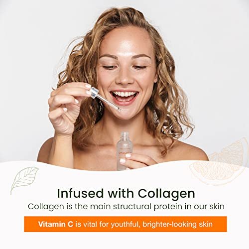 Natural Chemist Vitamin C Serum With Collagen - Dermatologist Tested, Skin Brightening, Anti-Aging, Acne Treatment, Fades Dark Spots, Cruelty Free Korean Skin Care For All Skin Types - 1.69 oz - görsel 8