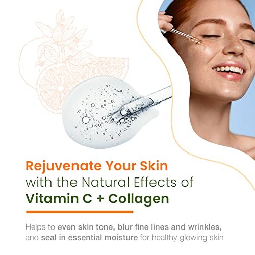 Natural Chemist Vitamin C Serum With Collagen - Dermatologist Tested, Skin Brightening, Anti-Aging, Acne Treatment, Fades Dark Spots, Cruelty Free Korean Skin Care For All Skin Types - 1.69 oz - görsel 4