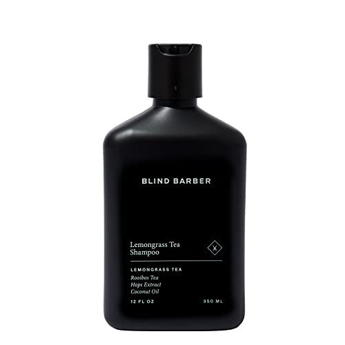 Blind Barber Lemongrass Tea Daily Clarifying Shampoo for Men - Sulfate-Free Thickening Shampoo with Minty Scent, Deep Cleansing Hair Wash Removes Build-Up (12 oz) Avelisse