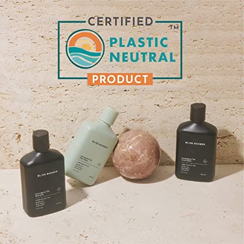 Blind Barber Lemongrass Tea Daily Clarifying Shampoo for Men - Sulfate-Free Thickening Shampoo with Minty Scent, Deep Cleansing Hair Wash Removes Build-Up (12 oz) Avelisse