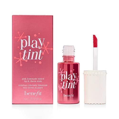 Benefit Playtint Pink Lemonade Tinted Lip and Cheek Stain - 0.2 oz Long-Lasting Watercolor Blush Avelisse