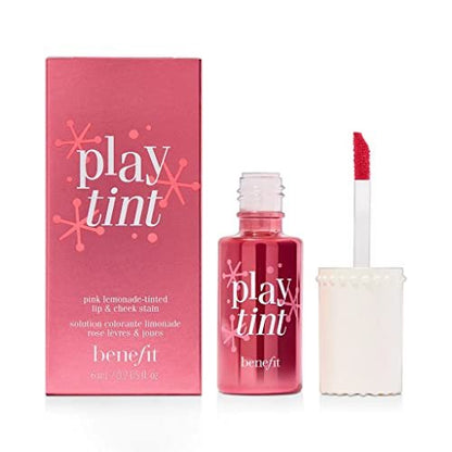 Benefit Playtint Pink Lemonade Tinted Lip and Cheek Stain - 0.2 oz Long-Lasting Watercolor Blush Avelisse