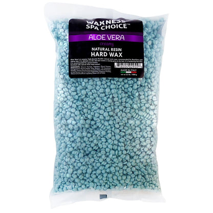Waxness Spa Choice Aloe Vera Hard Wax Beads 2.2 lb (1 kg) – Professional Hair Removal for Smooth Skin Avelisse