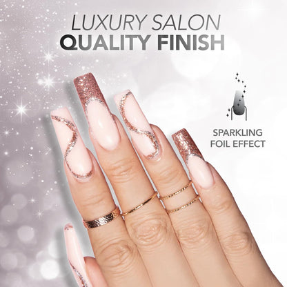 KIARA SKY LED UV Soak Off Platinum Gel FX - Deep Sea One Coat Foil Glitter Nail Polish (0.5 Fl Oz)