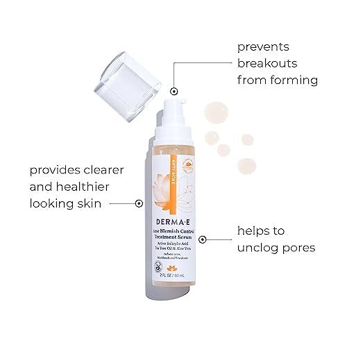 DERMA E Acne Spot Treatment - Clinically Studied Blemish Control Serum for Blackheads, Breakouts & Cystic Acne, 2 Fl Oz Avelisse