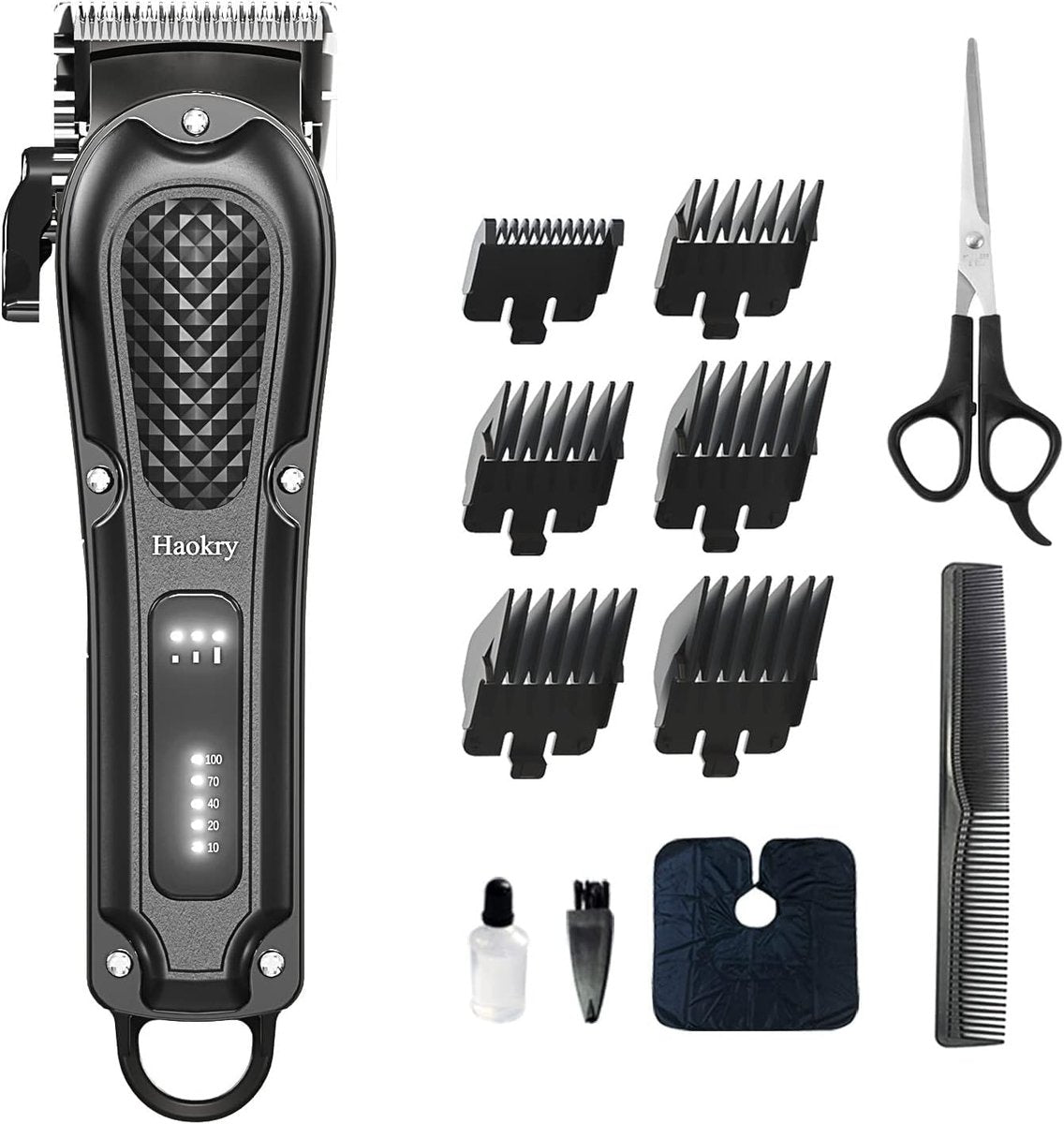 Haokry Professional Hair Clippers for Men - Cordless & Corded Barber Clippers with Rechargeable Beard Trimmer, 3 Speed Modes - görsel 1