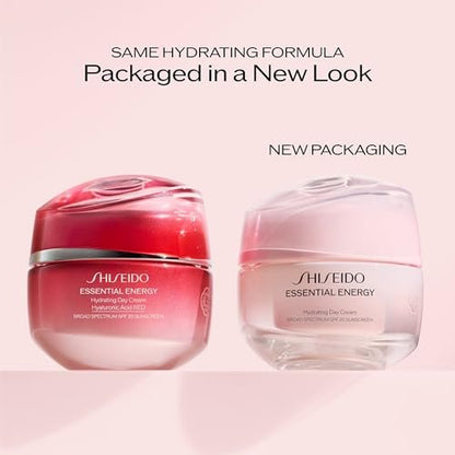 Shiseido Essential Energy Hydrating Day Cream with SPF 20 - 24-Hour Moisture & Pore-Refining - Hyaluronic Acid - All Skin Types - 50 mL Avelisse