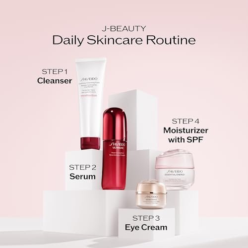 Shiseido Essential Energy Hydrating Day Cream with SPF 20 - 24-Hour Moisture & Pore-Refining - Hyaluronic Acid - All Skin Types - 50 mL Avelisse