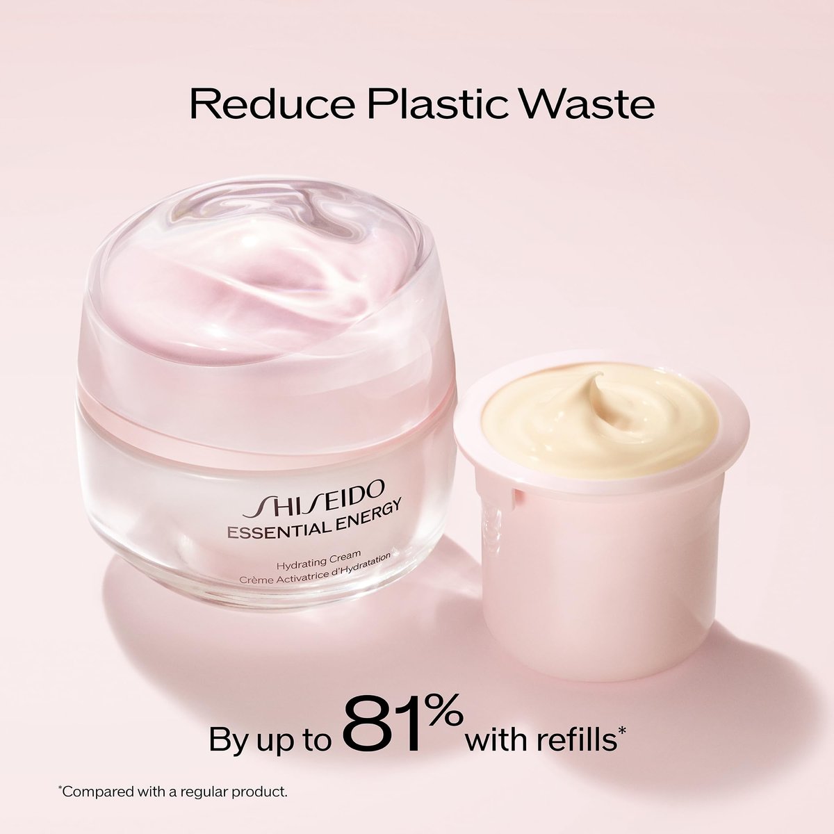 Shiseido Essential Energy Hydrating Cream Refill - 50 mL - Visibly Reduces Pores & Fine Lines - Hyaluronic Acid - 24-Hour Hydration - Vegan - All Skin Types Avelisse