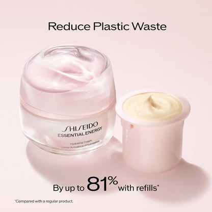Shiseido Essential Energy Hydrating Cream Refill - 50 mL - Visibly Reduces Pores & Fine Lines - Hyaluronic Acid - 24-Hour Hydration - Vegan - All Skin Types Avelisse