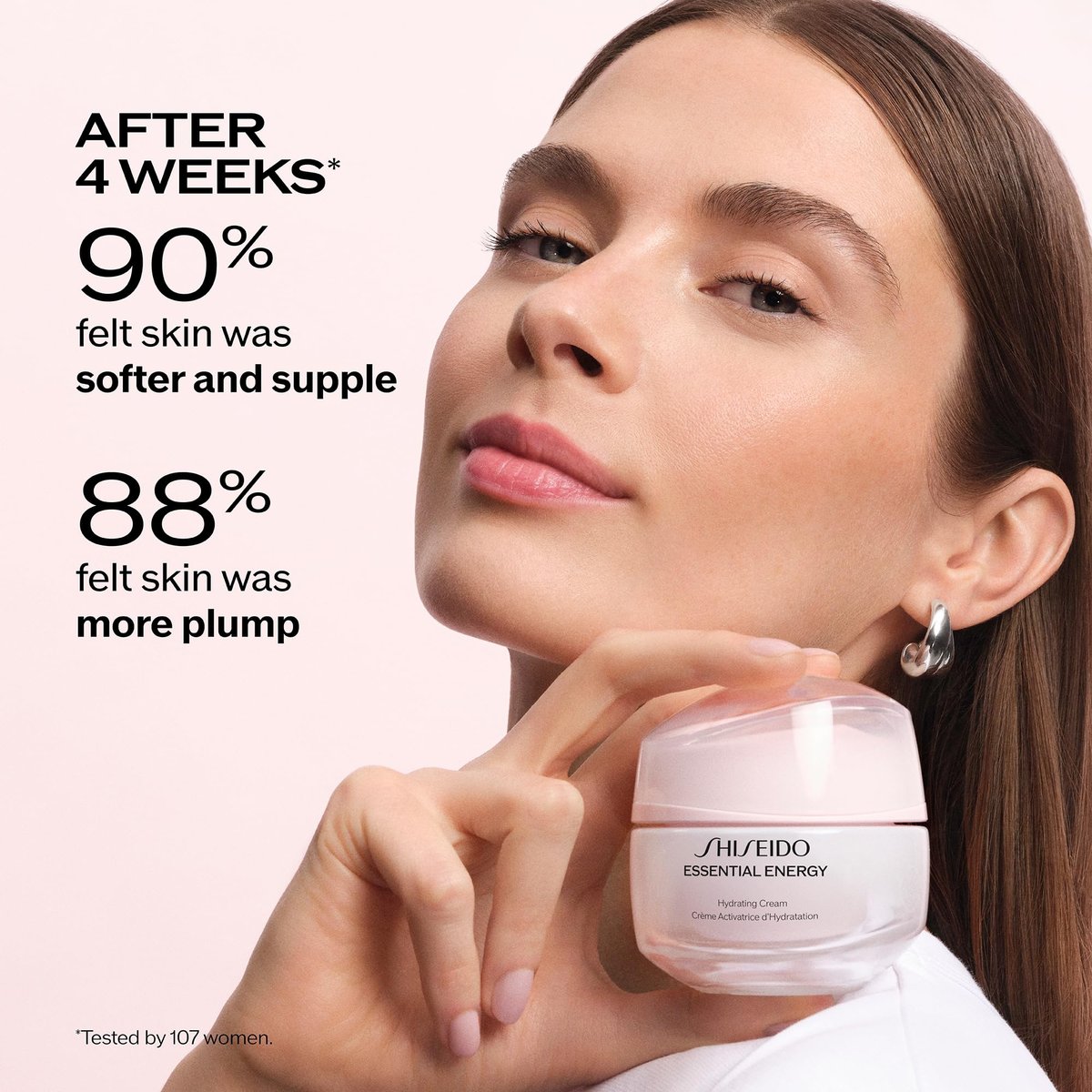 Shiseido Essential Energy Hydrating Cream Refill - 50 mL - Visibly Reduces Pores & Fine Lines - Hyaluronic Acid - 24-Hour Hydration - Vegan - All Skin Types Avelisse