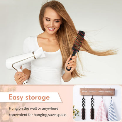 60-Pack Bulk Disposable Hair Brushes for Homeless Shelters, Hotels, Nursing Homes, Charity - Anti-Static Bristles, 7.5 x 1.4 Inch, Black Avelisse