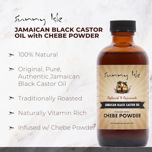 Sunny Isle Jamaican Black Castor Oil with Chebe Powder - 4 oz for Hair Growth & Moisture - görsel 8
