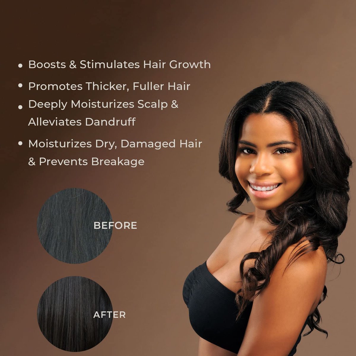 Sunny Isle Jamaican Black Castor Oil with Chebe Powder - 4 oz for Hair Growth & Moisture - görsel 5