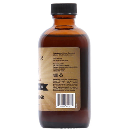 Sunny Isle Jamaican Black Castor Oil with Chebe Powder - 4 oz for Hair Growth & Moisture