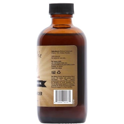Sunny Isle Jamaican Black Castor Oil with Chebe Powder - 4 oz for Hair Growth & Moisture
