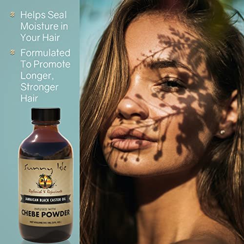 Sunny Isle Jamaican Black Castor Oil with Chebe Powder - 4 oz for Hair Growth & Moisture - görsel 10