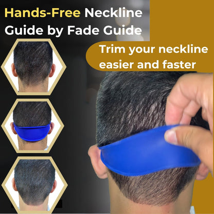 Hands-Free Fade Guide for Men – Silicone Haircut Template for Clippers | Neckline Shaver Guide | DIY Self Haircut Tool Avelisse