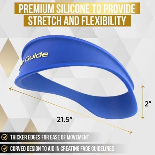 Hands-Free Fade Guide for Men – Silicone Haircut Template for Clippers | Neckline Shaver Guide | DIY Self Haircut Tool Avelisse