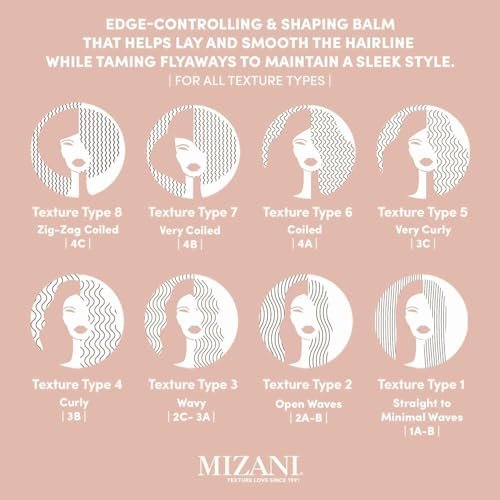 Mizani Artful Edges Edge Control Gel – Flake-Free Strong Hold with Castor Oil & Shea Butter, 1.6 Fl Oz Avelisse