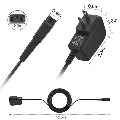 5V 1A Replacement Charger Adapter for Andis Shaver - Compatible with 17150, 17165, TS-1, TS-2 Foil Shavers