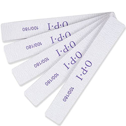 Waqas 12 Pcs Nail File Set - Double Sided Emery Board for Natural and Acrylic Nails, 100/180 Grit Professional Manicure Tools