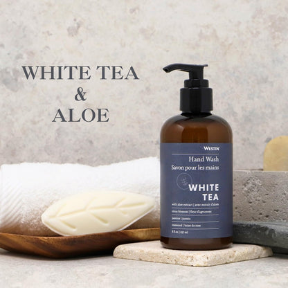 Westin White Tea Liquid Hand Soap - Signature White Tea Fragrance with Aloe Vera - Aromatherapy Hand Wash - 8 oz Avelisse