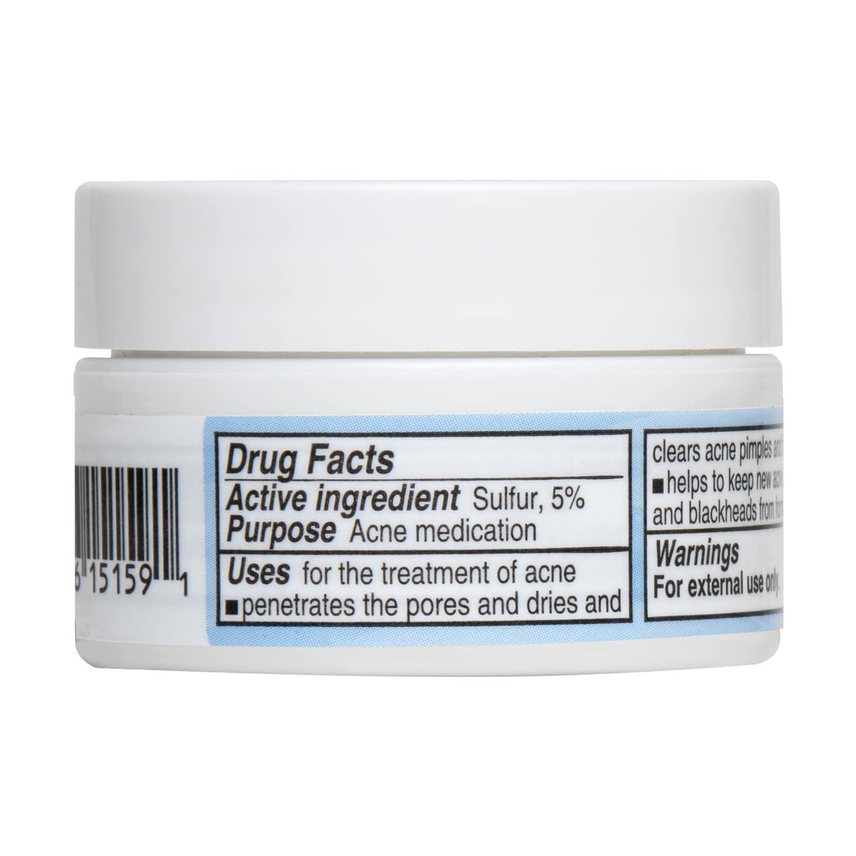 De La Cruz 10% Sulfur Ointment - Cystic Acne Spot Treatment & Face Mask for Hormonal Acne, Blackhead Remover, 0.21 oz Trial Size - görsel 15