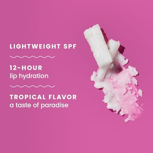 Hawaiian Tropic Tropical Lip Balm SPF 30 - Pack of 10, Moisturizing Sun Protection for Lips, Beach Essential Avelisse