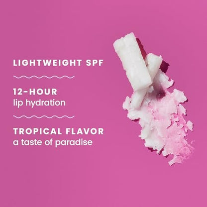 Hawaiian Tropic Tropical Lip Balm SPF 30 - Pack of 10, Moisturizing Sun Protection for Lips, Beach Essential Avelisse