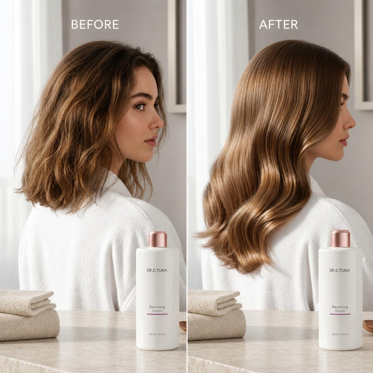 FARMASi Dr. C. Tuna Reviving Shampoo - Volumizing & Strengthening with Garlic Extract, Capixyl & Trichogen - Lightweight Daily Cleanse for Fresher, Shinier Hair - 7.6 fl oz Avelisse